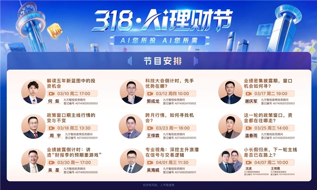 九方智投AI股票机“318 AI理财节”——打造人机协同的智投新体验 九方智投AI股票机“318 AI理财节”——打造人机协同的智投新体验