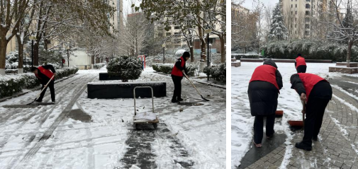 世茂服务在北京 | 初雪映红心，全员扫雪热情高
