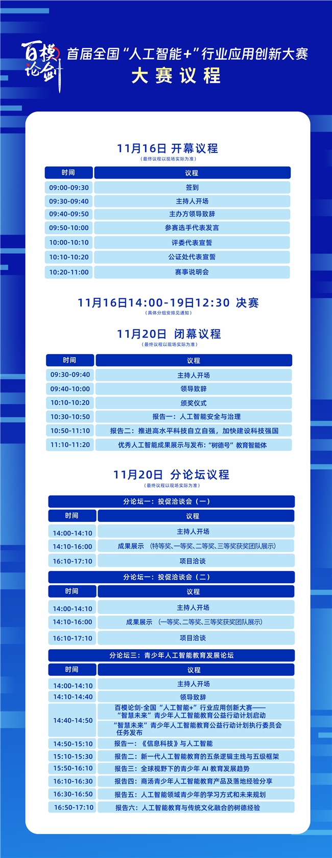 百模论剑决赛第2日 | 多赛道展演答辩,“人工智能+” 活力迸发 百模论剑决赛第2日 | 多赛道展演答辩,“人工智能+” 活力迸发