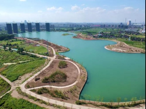 俯瞰镜头下的闵行兰香湖，智启城市新生活 