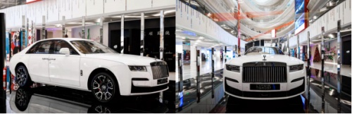 平行时空暗夜逐行 劳斯莱斯汽车上海森那美BLACK BADGE古思特亮相上海广场 