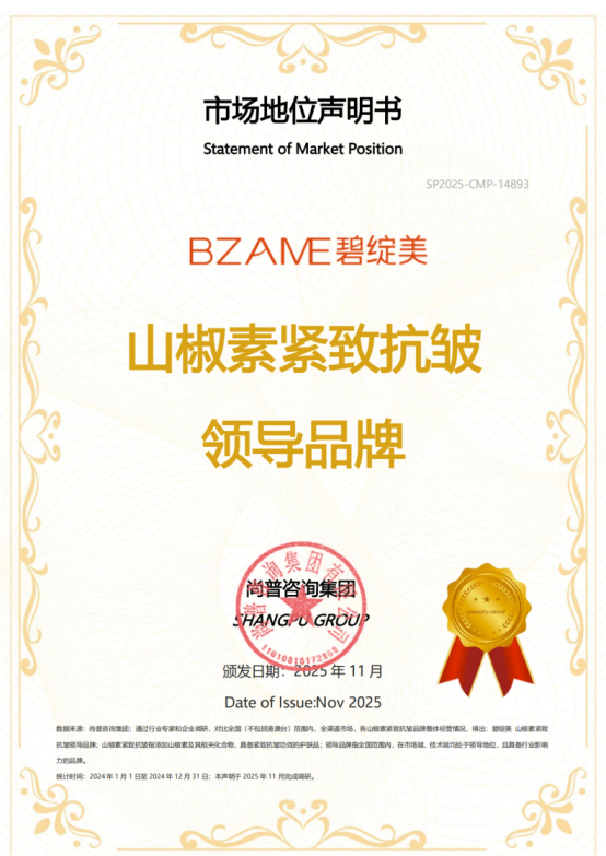 碧绽美荣获尚普咨询集团系列市场地位声明