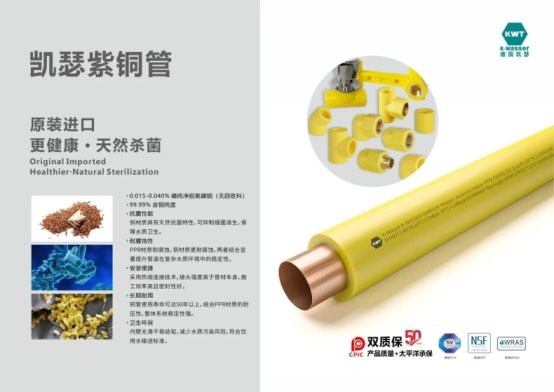 市场地位声明：凯瑟，高端进口水管连续三年全国销量第一