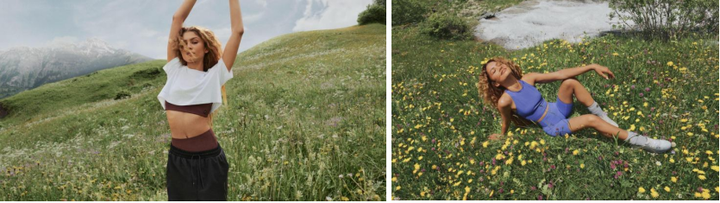 On昂跑与赞达亚 (Zendaya) 于瑞士阿尔卑斯山脉 探索运动的力量