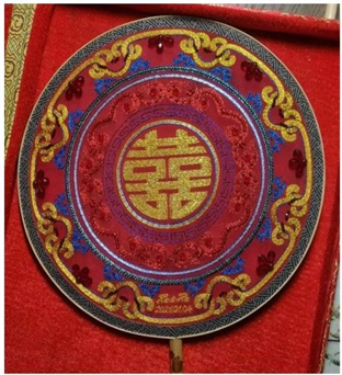 晚来团扇风工作室作品《和合如意》 晚来团扇风工作室作品《和合如意》